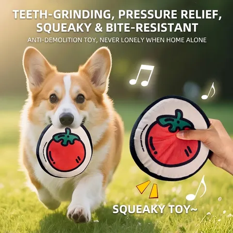Hundespielzeug Plüsch Quietschend Gemüse Formen Tomate Aubergine Erbse Kürbis Knoblauch Mit Knisterpapier Interaktives Kauspielzeug