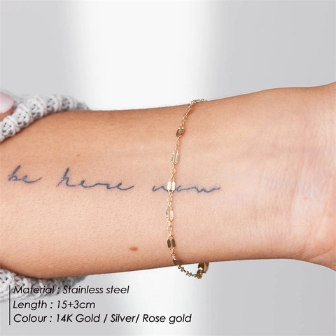 Bracciale a Doppio Strato in Acciaio Inossidabile Minimalista da Donna Elegante Bracciale con Catena di Perle Artificiali Gioielli di Moda Regalo