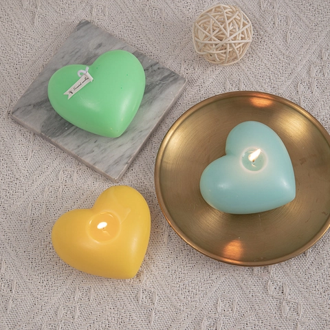 Candela Profumata A Forma Di Cuore Romantica Senza Fumo Fatta A Mano Cera Decorazione Casa Matrimonio Festa Regalo Colorata