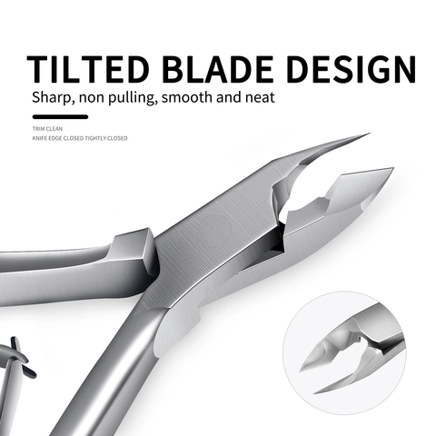 Professional Stainless Steel Cuticle Nipper Sharp Dead Skin Hangnail Remover Clipper Nail Care Tool For Manicure Pedicure