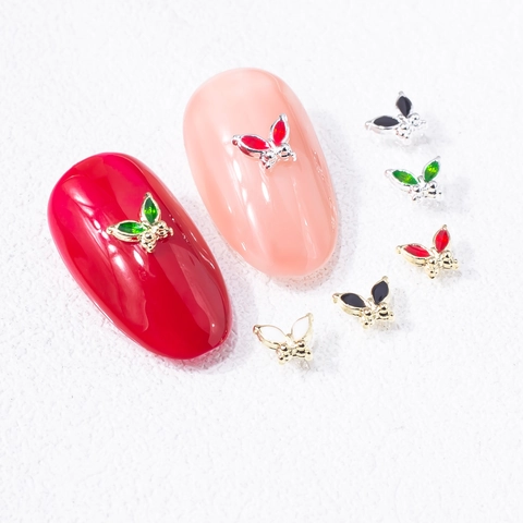 Decorazioni Per Nail Art Farfalla Lega Smalto Farfalle Mini 3D Ornamenti Manicure Per Design Unghie Fai Da Te