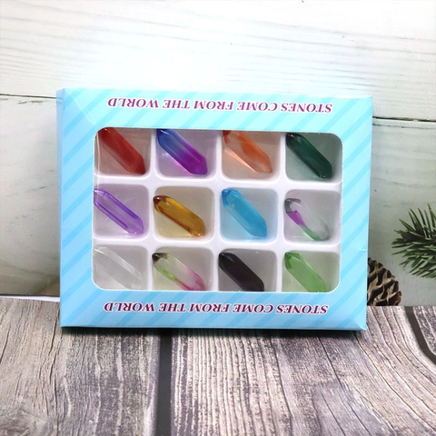 Natural Crystal Stone Hexagonal Points Amethyst Rose Quartz Healing Energy Polished Prisms Meditation Home Decor Collection