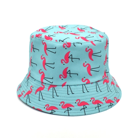 Wendehut Flamingo Druck Polyester Anglerhut Sonnenschutz Faltbar Sommer Fischerhut Für Damen Herren Outdoor Reise Kappe