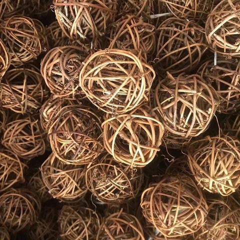 Bolas De Mimbre De Ratán Tejidas Naturales Esferas Decorativas Para Hogar Boda Fiesta DIY Manualidades Arreglo Floral