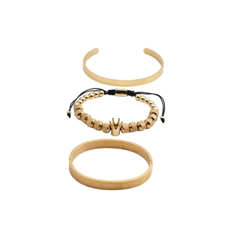 Edelstahl Armreif Und Kupfer Zirkon Krone Armband Römische Ziffern Hip Hop Schmuck Für Männer