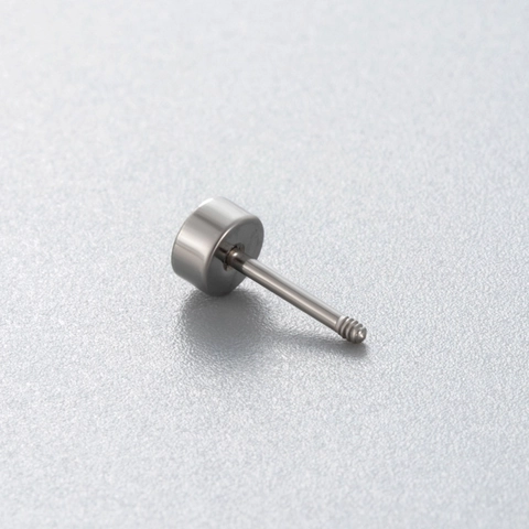 Postes De Pendientes De Acero Inoxidable Rosca Interna Pendientes De Perforación Bola Disco Plano Accesorios De Bricolaje