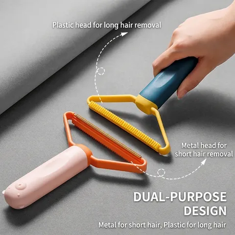Manual Lint Remover Fabric Shaver Portable Clothes Hair Ball Trimmer Copper Head Double Sided For Carpet Sweater Overcoat