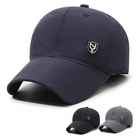 Men Baseball Cap Fleece Lined Winter Warm Windproof Outdoor Casual Polyester With Metal Logo Adjustable Strap