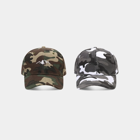 Baseballkappe Camouflage Polyester Stickerei Berg Baum Sonnenschutz Verstellbar Outdoor Taktischer Hut