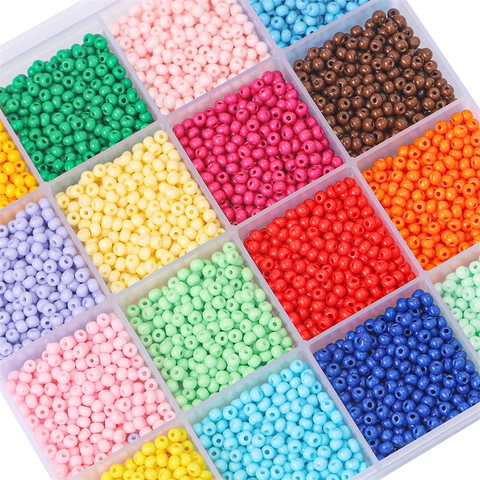 Geschilderde Effen Gleur Glas Zaaikralen Voor DIY Sieraden Maken Kettingen Armbanden Ambachtelijke Sieraden Accessoires Gemengde Macaron Kleuren