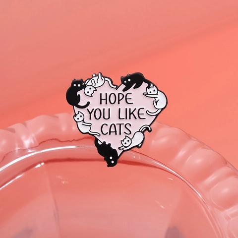 Funny Black Cat Enamel Pin Set Cartoon Animal Alloy Brooches Caution Cat At Play I Rule The House Metal Badge Jewelry Gift For Cat Lovers Clothing Decor