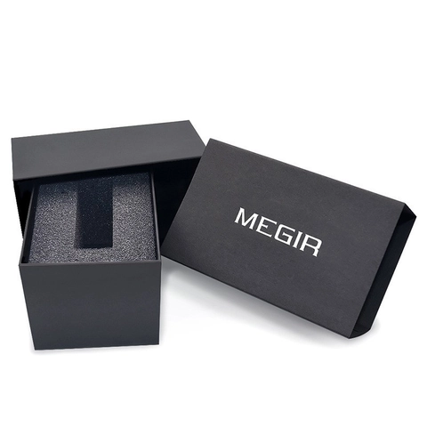 Professionelle Uhrenverpackung Geschenkbox Luxus Quadratisches Rechteckiges Uhrengehäuse Mit Schwammeinlage Uhrenaufbewahrungsbox