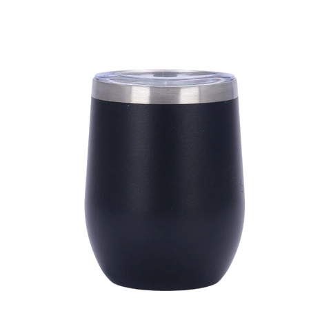 Stainless Steel Tumbler Egg Shaped Vacuum Insulated Wine Cup With Lid Double Wall Travel Coffee Mug Portable