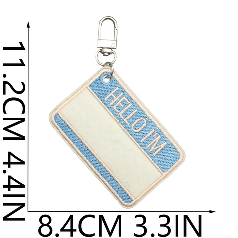 Filz Stickerei Anhänger Klee Stern Bär Muster Kofferanhänger Für Tasche Dekoration DIY Bestickte Namen ID Tag Für Kinder