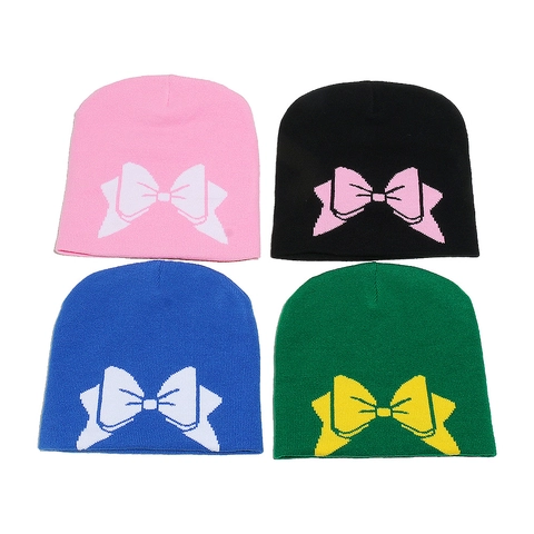Dames Gebreide Beanie Muts Acryl Warm Winter Strikpatroon Jacquard Casual Schedelmuts Minimalistisch Modeaccessoire