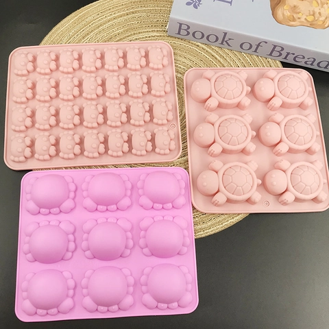 Stampo In Silicone Forme Di Granchio E Tartaruga Grado Alimentare Resistente Al Calore Per Cioccolato Fondant Gelatina Decorazione Torte Sapone Resina Strumento Da Forno DIY