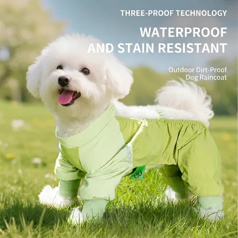 Hond Jumpsuit Waterdicht Taffeta Volledige Lichaamsbedekking Stofdicht Outdoor Beschermende Kleding Voor Kleine Middelgrote Honden Verstelbaar