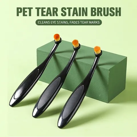 Brosse Pour Taches De Larmes D'Animaux Outil De Toilettage Nettoyage Des Yeux Poils Souples Pour Chats Et Chiens