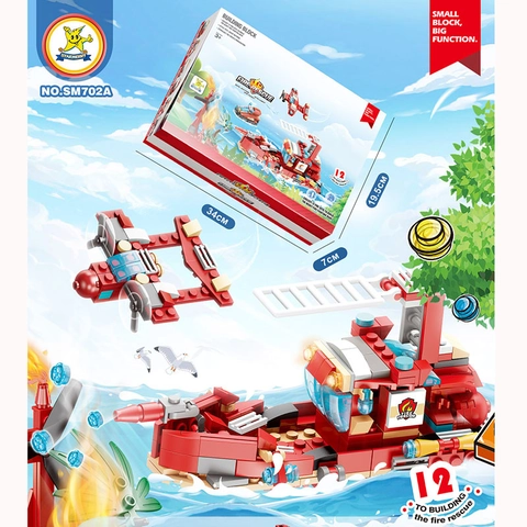 Blocchi Da Costruzione Vigili Del Fuoco Plastica Gashapon Giocattolo Capsula Bambini Modello Costruzione DIY
