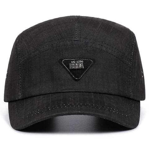 Camper Hat Cotton Acrylic Ripstop Flat Brim Adjustable Strap Outdoor Streetwear Cap For Men Women