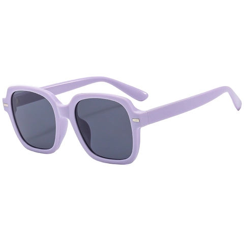 Square Oversized Fashion Sunglasses UV Protection PC Frame Metal Rivet Vintage Style Unisex Eyewear