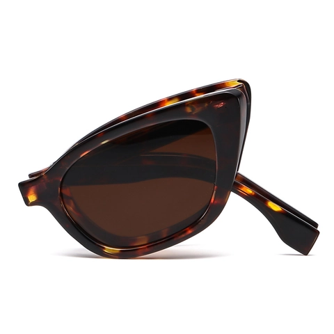 Occhiali Da Sole Pieghevoli Occhio Di Gatto Alla Moda Protezione UV400 Montura In PC Vintage Trendy Pieghevoli Per Donna