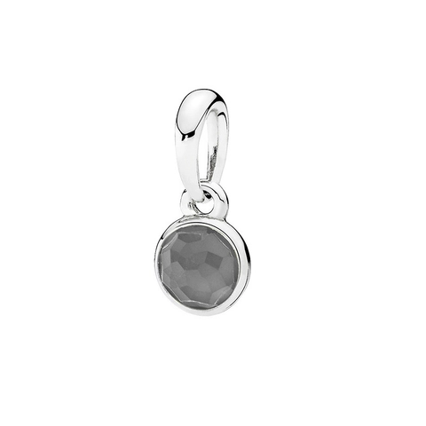Μενταγιόν Charm Γενέθλιος Λίθος 925 Ασήμι Sterling Στρογγυλό Πολύχρωμο Ζιργκόν DIY Αξεσουάρ Για Βραχιόλι Κολιέ