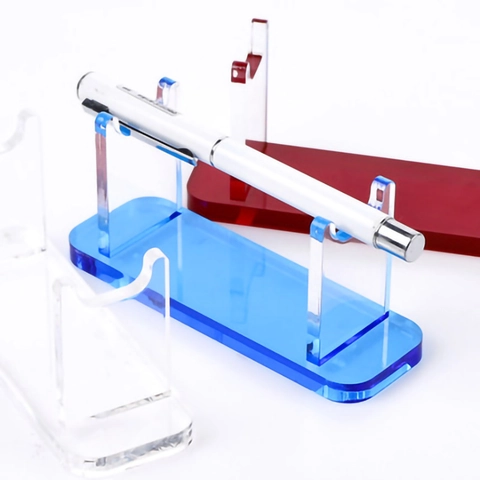 Acrylic Pen Display Stand Clear Desktop Holder For Fountain Pens Makeup Brushes Calligraphy Brushes Stable Base Office Home
