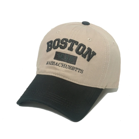 Καπέλο Μπέιζμπολ Boston Βαμβακερό Κέντημα Γράμματα Ρετρό Vintage Patchwork Καπέλο Ήλιου Ρυθμιζόμενο