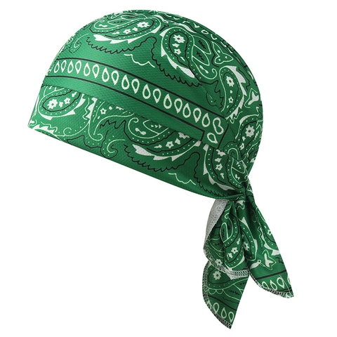 Cappello da Pirata con Stampa Paisley Traspirante Ciclismo Doo Rag Regolabile Copricapo Sportivo per Uomo Donna Hip Hop Bandana