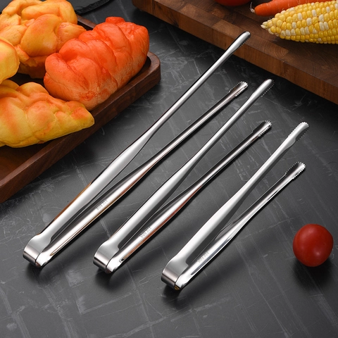 Lebensmittelzange 304 Edelstahl Mehrzweck Küchenzange Servierpinzette Rutschfest Gezackte Spitze Für Grill Buffet