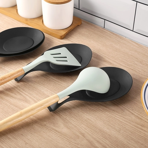Poggia Cucchiaio In Silicone Supporto Per Mestolo Resistente Al Calore Per Piano Cucina Tappetino Per Utensili Facile Da Pulire Antiscivolo