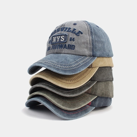 Cappello Da Baseball Vintage In Cotone Lavato Per Uomo Donna Ricamato Streetwear Cappello Da Sole Regolabile