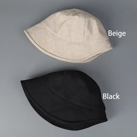 Linen Cotton Blend Bucket Hat Women Sun Protection Breathable Adjustable Windproof String Foldable Outdoor Travel Summer