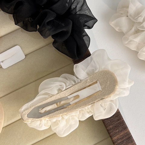 Fermagli Per Capelli In Garza A Rete Francese Molletta Laterale Fata Dolce Accessori Per Capelli Eleganti Stile Coreano Per Donne