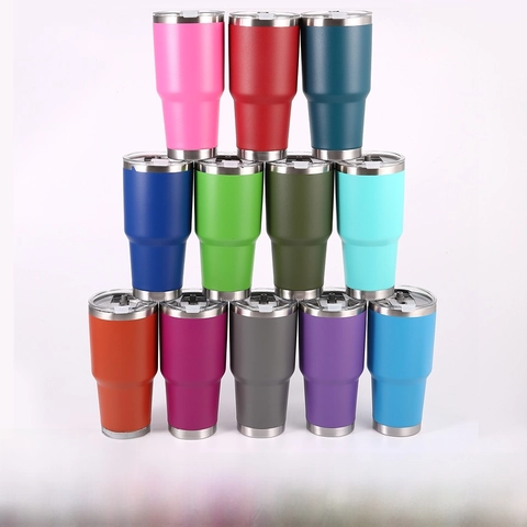 Stainless Steel 304 Vacuum Insulated Tumbler Travel Mug With Lid Large Capacity Double Wall Car Cup Coffee Cup Portable