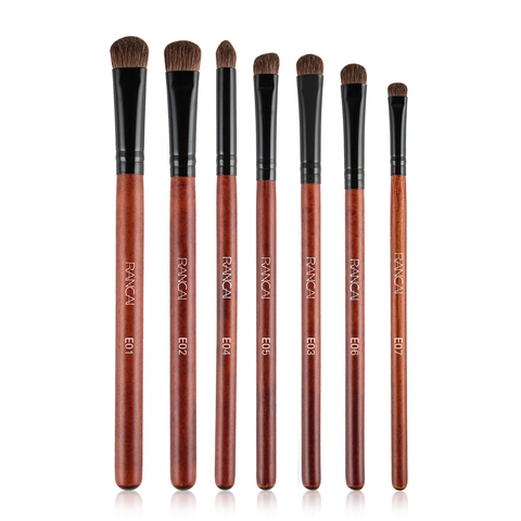 Professional Eye Shadow Blending Brush Horse Hair Soft Bristles Wood Handle Makeup Tool For Eye Detail Smudge