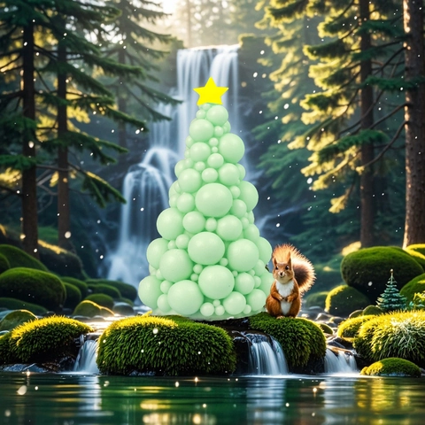 Molde de Silicona de Árbol de Navidad de Burbujas Para Velas de Aromaterapia DIY Resina Artesanía Molde de Pastel de Navidad