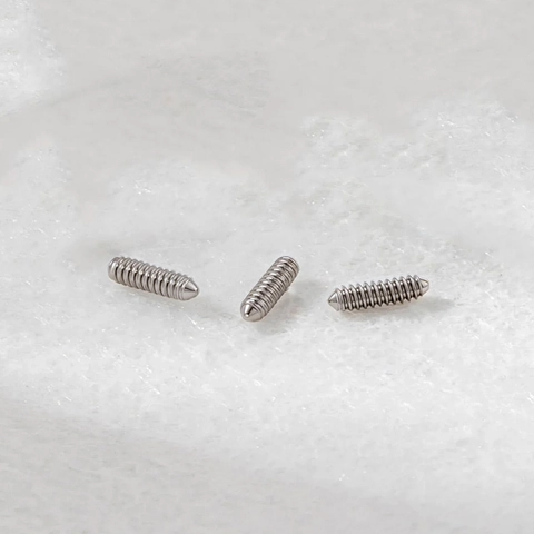 Accessoire De Bijoux De Corps Barre De Conversion De Vis À Filetage Interne Acier Titane Alliage De Titane F136 Métal Chirurgical