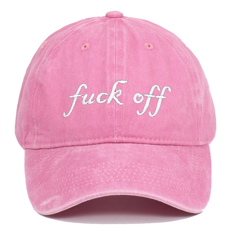 Washed Cotton Baseball Cap Distressed Vintage Letter Embroidered Adjustable Sun Hat Outdoor Unisex Casual Personality