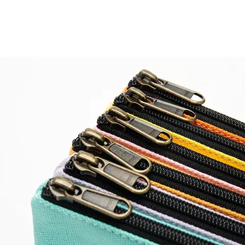Canvas Coin Purse Minimalist Zipper Small Storage Pouch Key Earphone Bag Solid Color Portable Travel Organizer Accessory