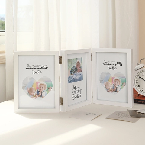 Cadre Photo Pliant Multi Ouverture Charnière Bois Porte Photo Présentation Bureau Décoration Maison Minimaliste Nordique Cadeau