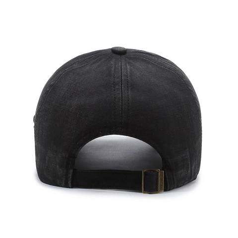 Casquette De Baseball En Coton Lavé Distressed Soft Top Classic Broderie Réglable Chapeau De Soleil Extérieur