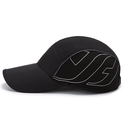 Quick Dry Baseball Cap Polyester Mesh Breathable Outdoor Sport Sun Hat Adjustable Curved Brim Unisex