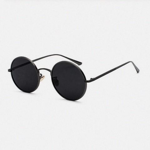 Retro Ronde Zonnebril Metalen Frame UV400 Bescherming Vintage Punk Hip Hop Brillen Voor Mannen Vrouwen Buitenfeest