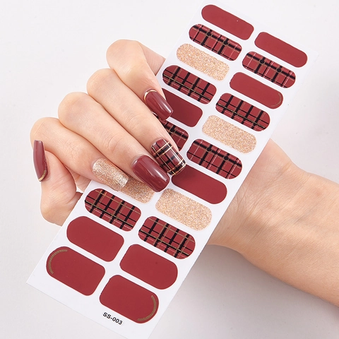 Full Cover Nail Stickers Self Adhesive Waterproof Resin Manicure Wraps Long Lasting DIY Art Decals For Women