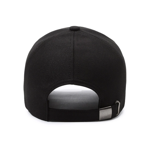 Cotton Baseball Cap Adjustable Sun Hat For Men Outdoor Sports Casual Solid Color Dad Hat Metal Trim
