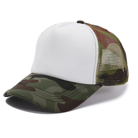 Trucker Hat Mesh Baseball Cap Atmungsaktiv Sonnenschutz Verstellbar Color Block Outdoor Sport Sommer Polyester