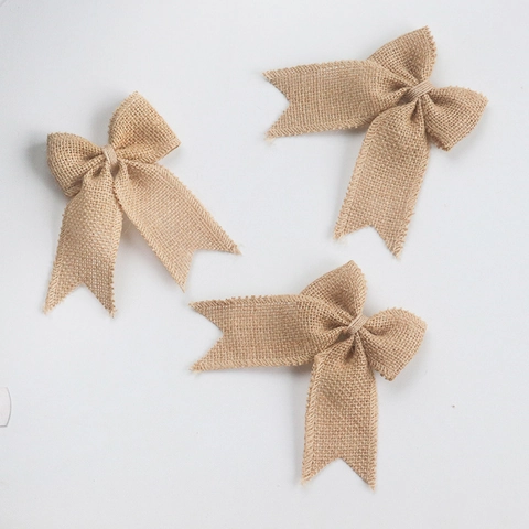 Fiocchi Di Tela Di Iuta Naturale Coda Di Rondine Rustico Fiocco In Iuta Per Fai Da Te Decorazione Albero Di Natale Ornamento Regalo Matrimonio