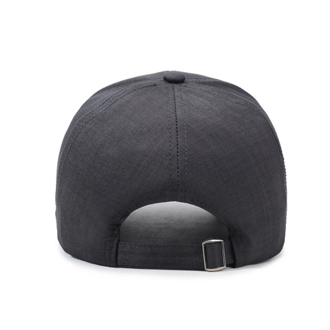 Casquette De Baseball Tissu Texturé Protection Solaire Boucle Métallique Réglable Sport Dad Hat Hommes Femmes Décontracté